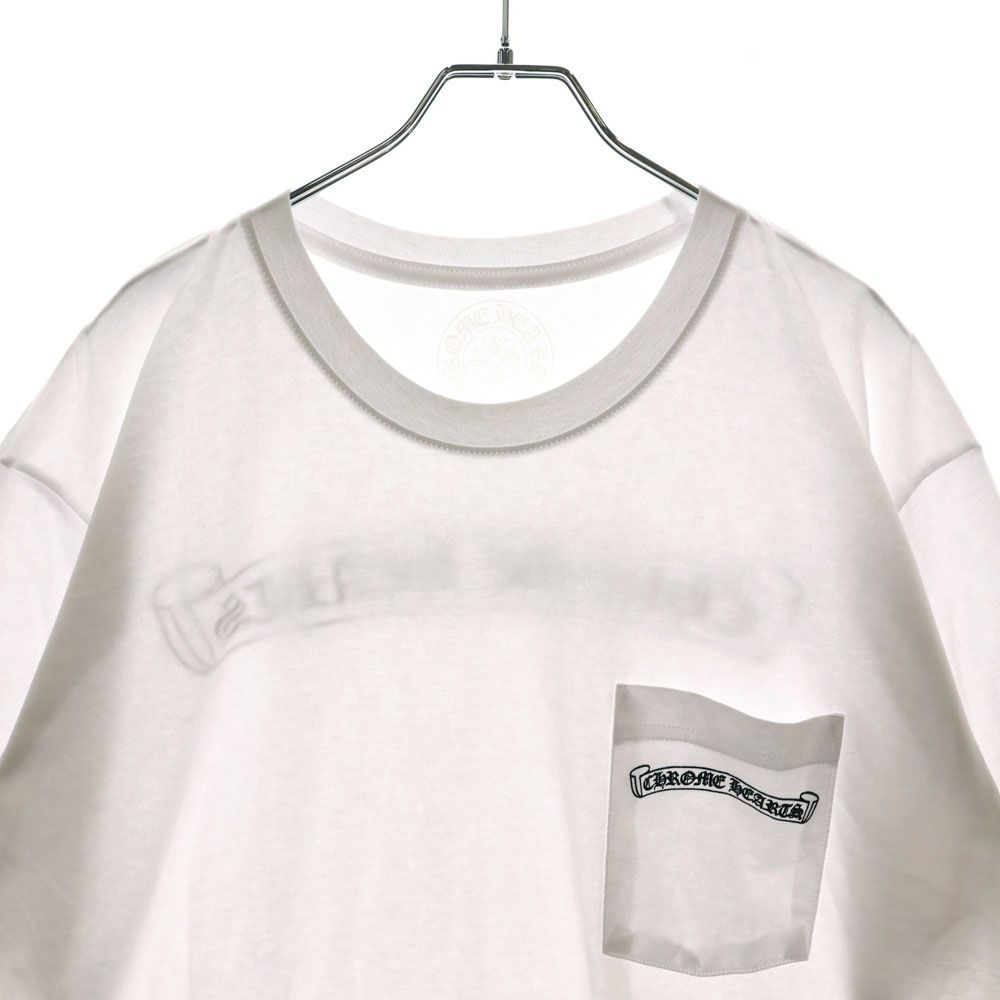クロムハーツ スクロール ラベル バックプリント 白 Tシャツ CHROME HEARTS (クロムハーツ) CH T-SHRT スクロールラベル