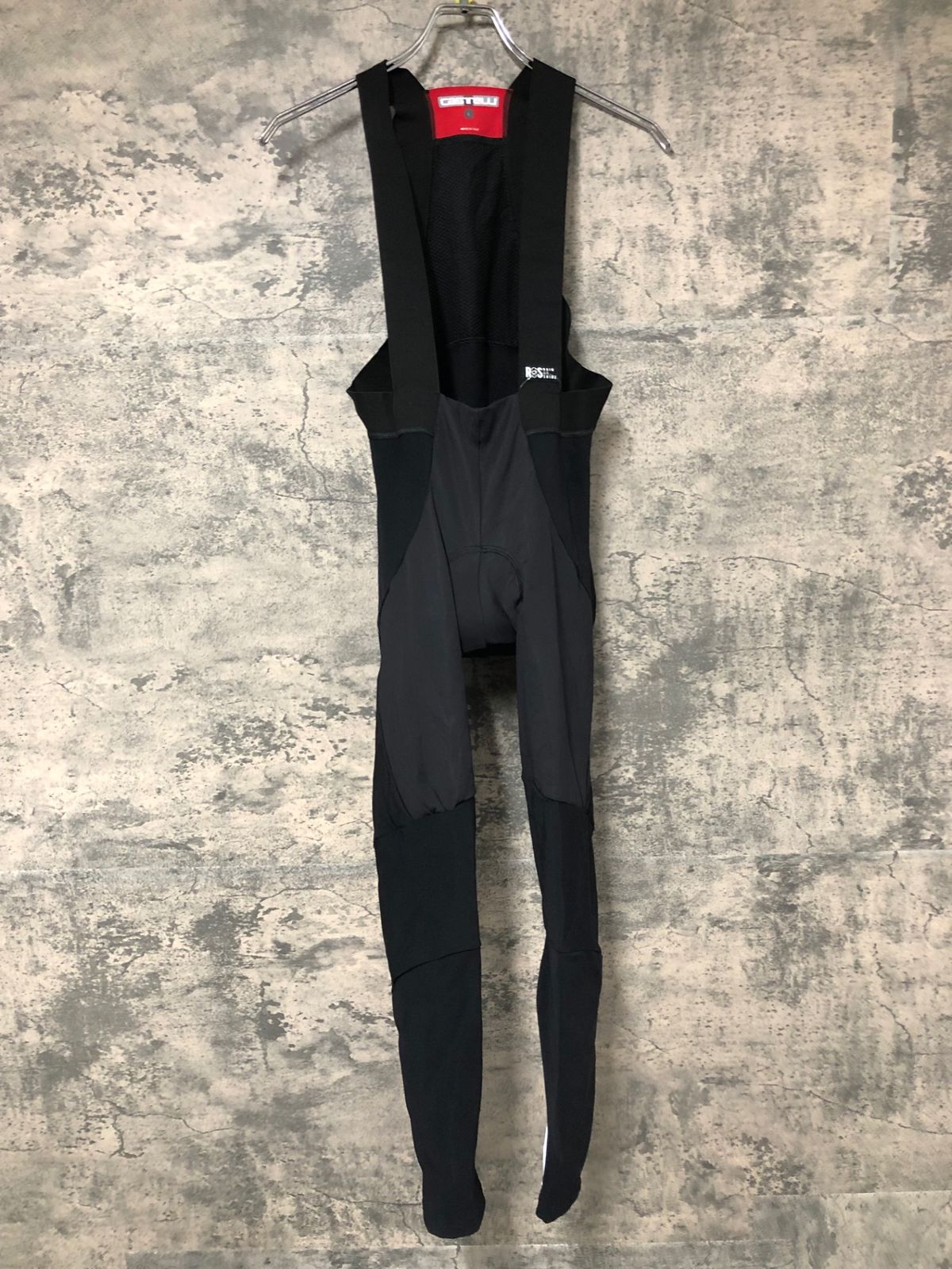 Castelli  ビブタイツ 裏起毛 メンズM JG600 カステリ CASTELLI ROSSOCORSA ビブタイツ 黒 L 裏起毛