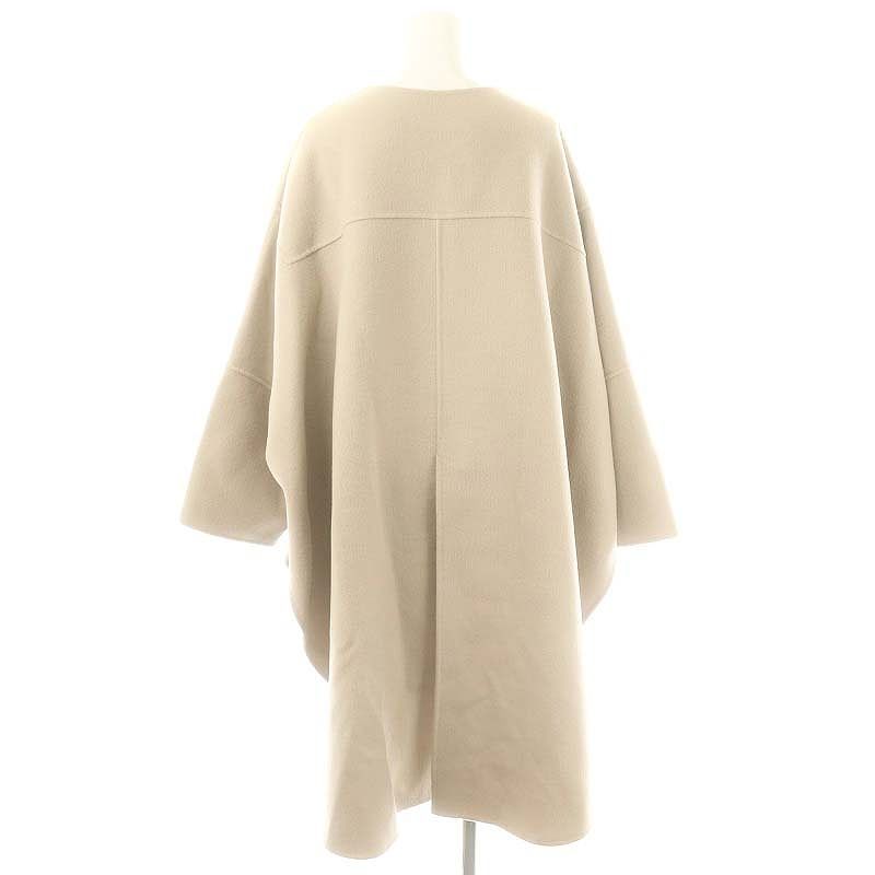 未使用級＊LE PHIL ソフトウールリバーポンチョ 22AW ベージュ 未使用級＊LE PHIL ソフトウールリバーポンチョ 22AW ベージュ