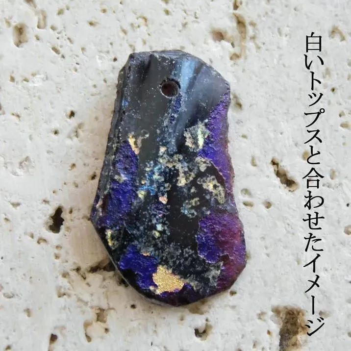 Alice&J◆ローマングラスペンダントトップ ローマングラス ペンダントトップ （通し穴あり）pt125 - メルカリ