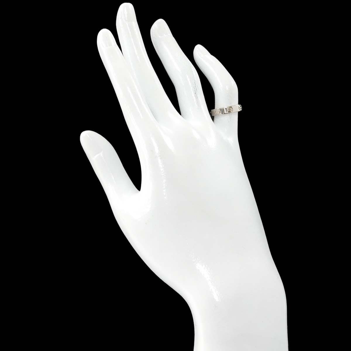 カルティエ ラブリング ミニ WG 750 #５１ カルティエ Cartier ミニラブ #47 リング K18 WG ホワイトゴールド 750