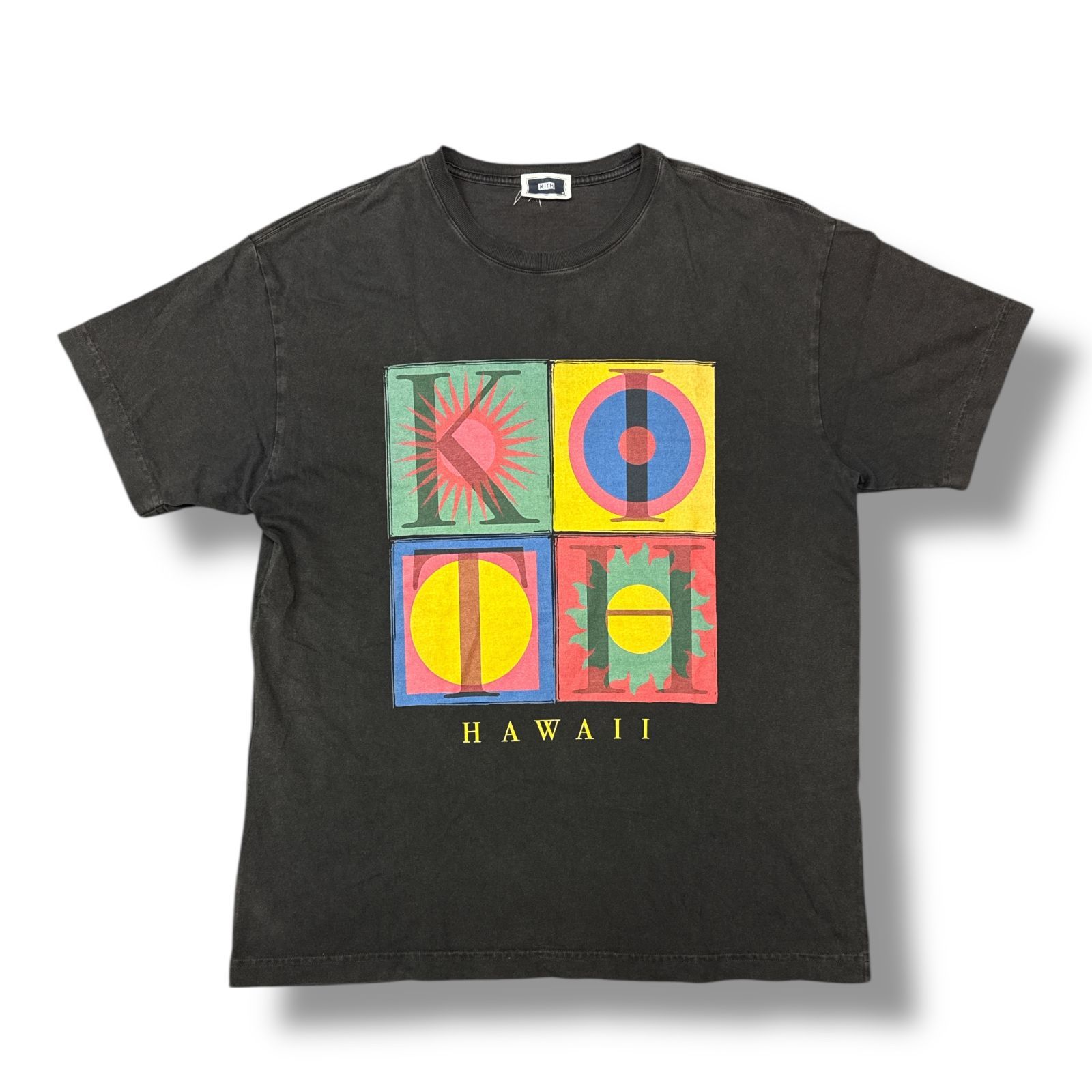 KITH HAWAII SUN PATTERN VNTAGE TEE ハワイサンパターン