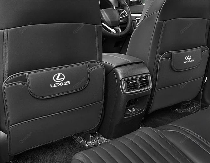 レクサスキックガードシートバックストレージLEXUS 純正後部座席シート