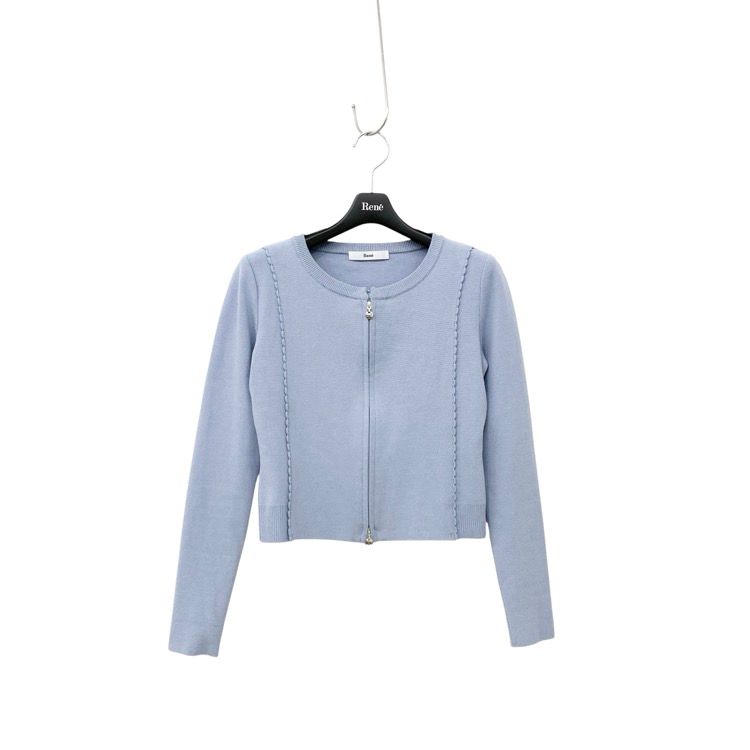 専用です‼️【超美品】Rene ダブルジップカーディガン　34 ブルー、ピンク 専用です‼️【超美品】Rene ダブルジップカーディガン 34 ブルー