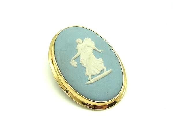 WEDGWOOD ウェッジウッド ジャスパー カメオ ピンブローチ ピンバッジ