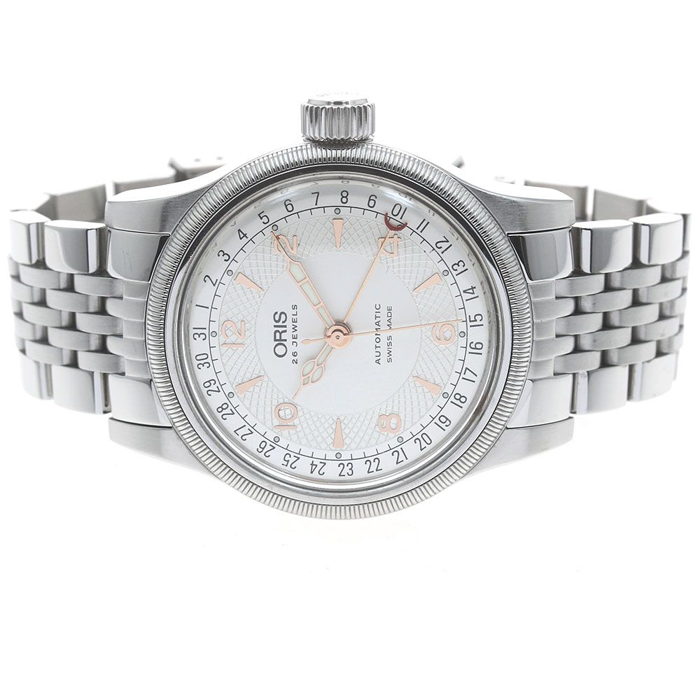 オリス ORIS 7543 ポインターデイト 自動巻き オリス ORIS 7543 ポインターデイト ビッククラウン 自動巻き メンズ