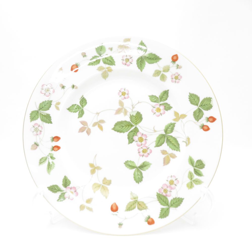 WEDGWOOD ウェッジウッド ワイルドストロベリー 大皿 6枚 セット 27cmプレート ディナー 旧刻印 黒壺 SC8789U2