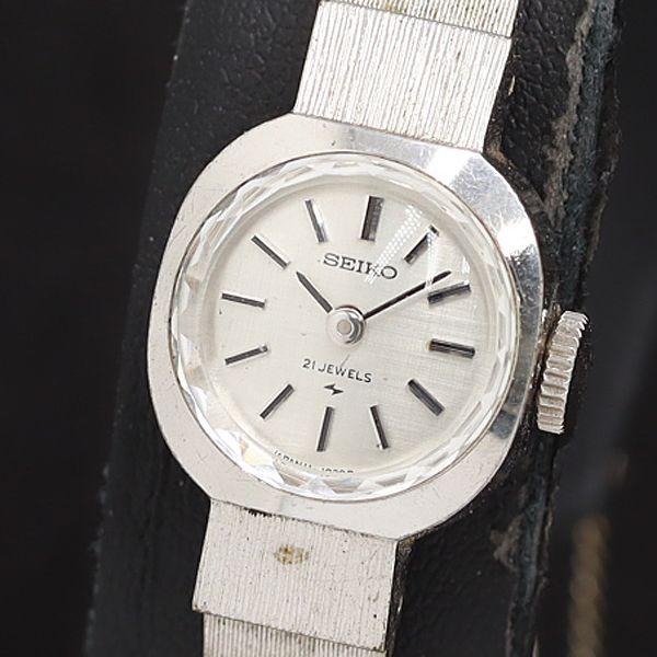Working Seiko 11-0340 Hand-wound Silver Dial Ladies Watch 2000000 NSK SMZ