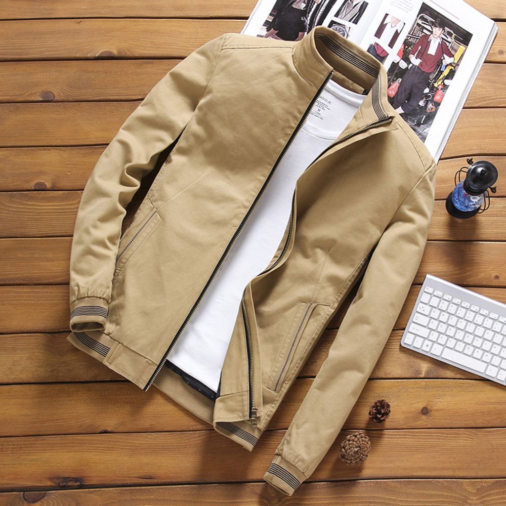 ☆ イエロー ☆ 2XL ☆ ジャケット ブルゾン メンズ ykmjacket1 ジャケット メンズ ブルゾン ジャンパー アウター 春 秋 男性  カジュアル コート ジャンバー 綿 ポケット メンズファッション 立ち襟 ブラック イエロー BACKYARD FAMILY メルカリ