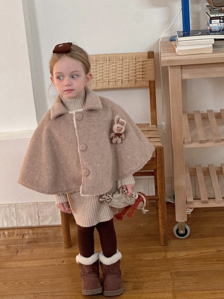 Burberryベビー ポンチョ バーバリーキッズウールブレンド