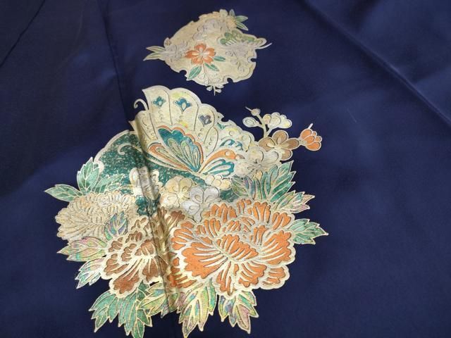 華やか】⭐️金彩振袖⭐️縮緬⭐️雪輪重ね文様⭐️ 間に合え