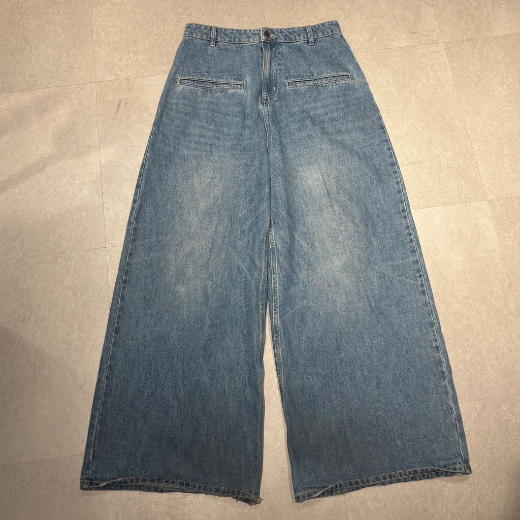 fax copy express ワイドデニムパンツ　ジーンズ　バギー Fax Copy Express* ワイドデニムパンツ
