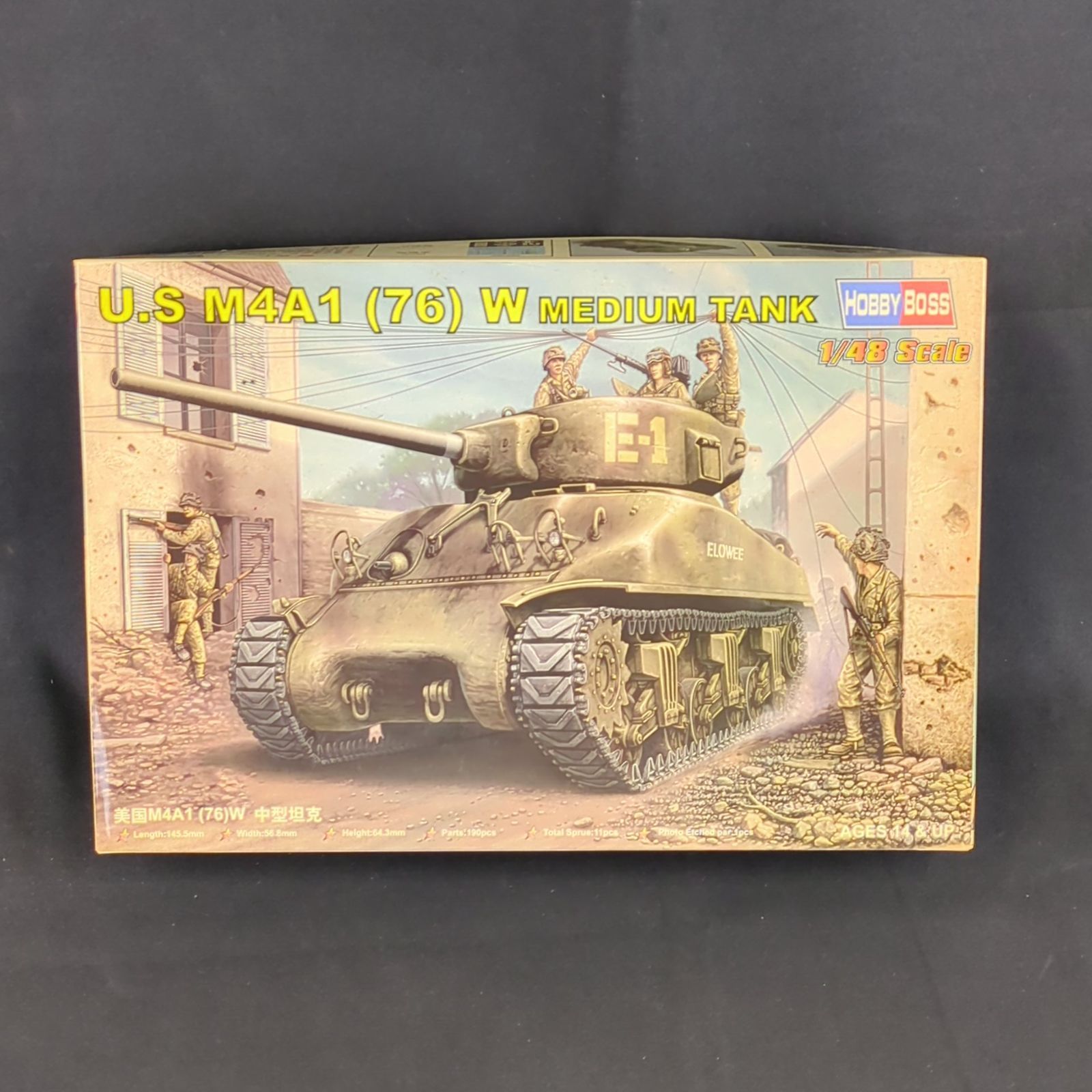 輸入キット 童友社 HOBBY BOSS 84801 1 48 アメリカ M4A1 76 W 中戦車 U.S. M4A1 76 W Medium Tank