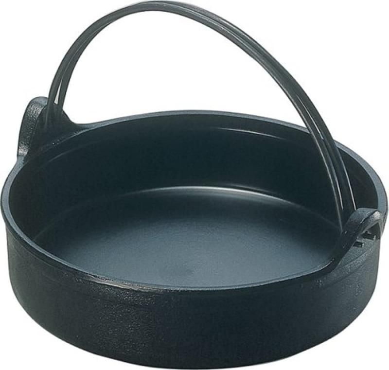 及源鋳造 盛栄堂 すきやき鍋 ツル付 24cm CA-1 鋳鉄 日本 QSK72001