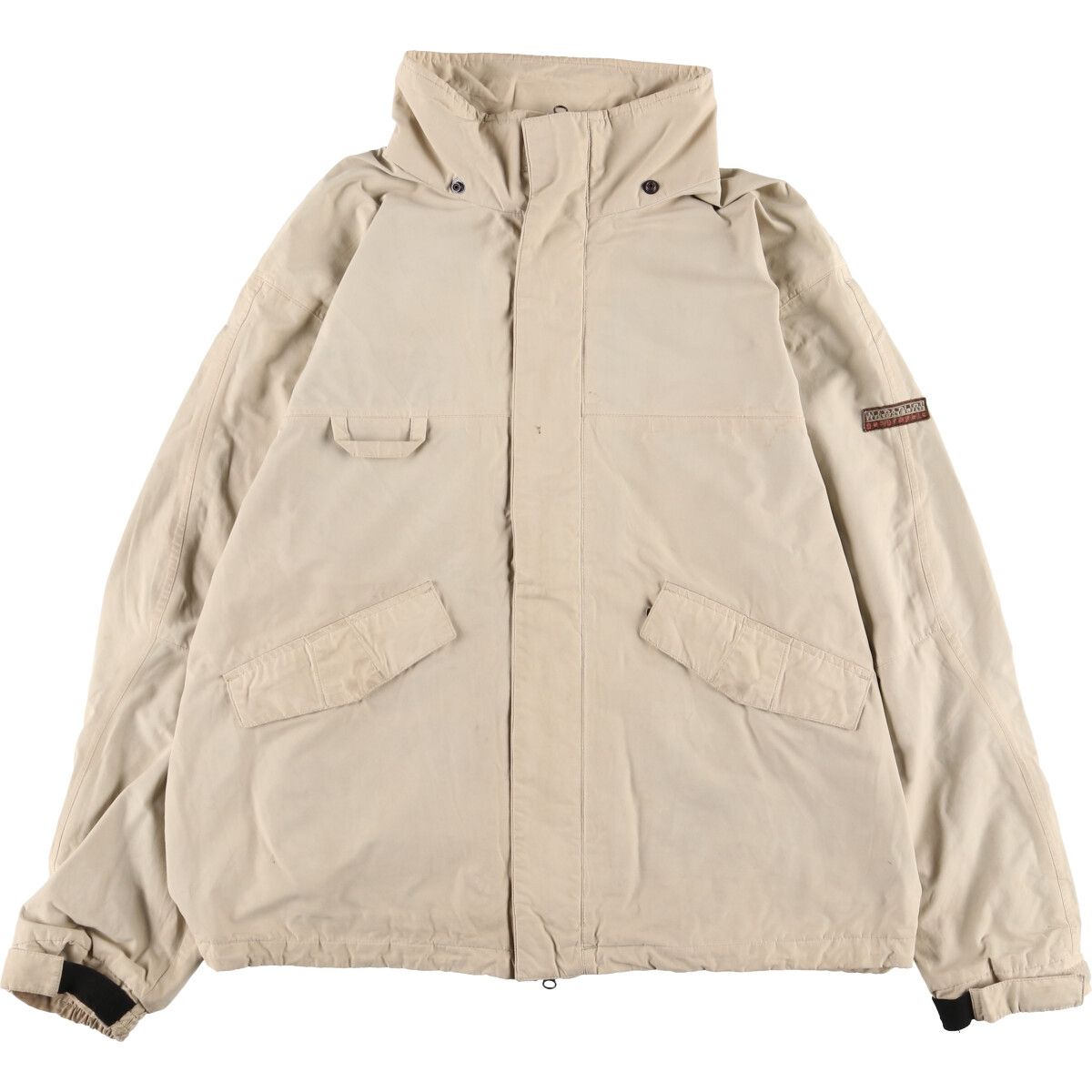 NAPAPIJRI ナパピリ フルジップジャケット トレーナー　スウェット　M グレー NAPAPIJRI ナパピリ 新品 定価3.1万 BENGAL ナイロン切替 スウェット