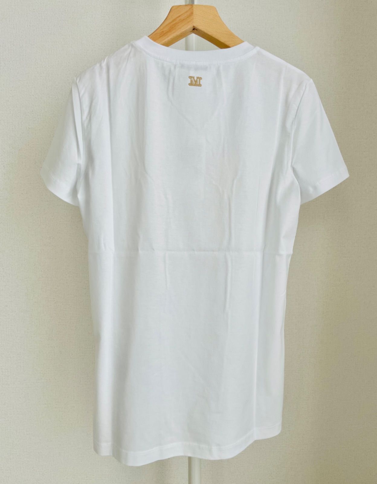 新品未使用】MAX MARA ロゴTシャツ ベージュ - メルカリ