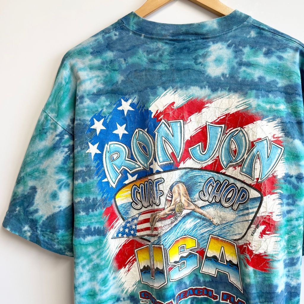 90's USA製 ONEITA オニータ タイダイ柄 RON JON surf shop ロン