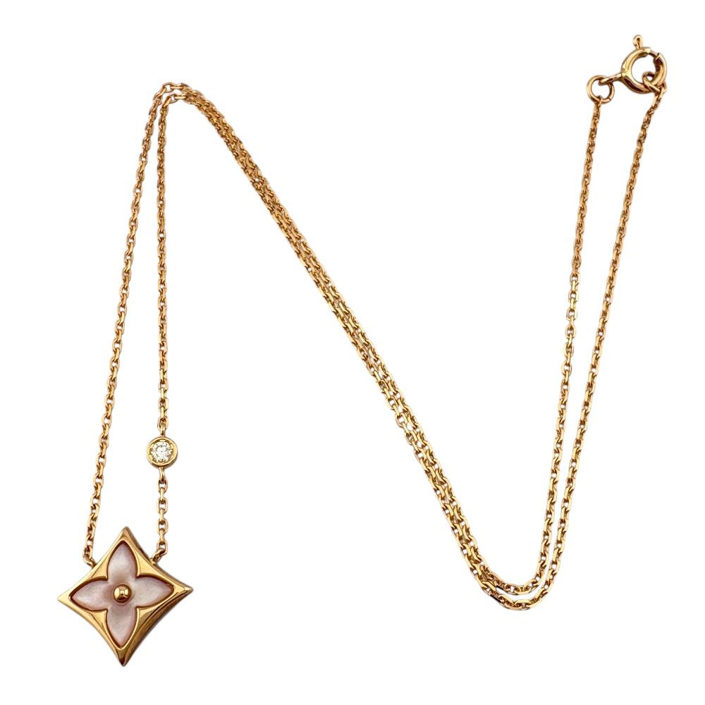 ルイヴィトン スター ブロッサム BB ネックレス 18金 K18ピンク