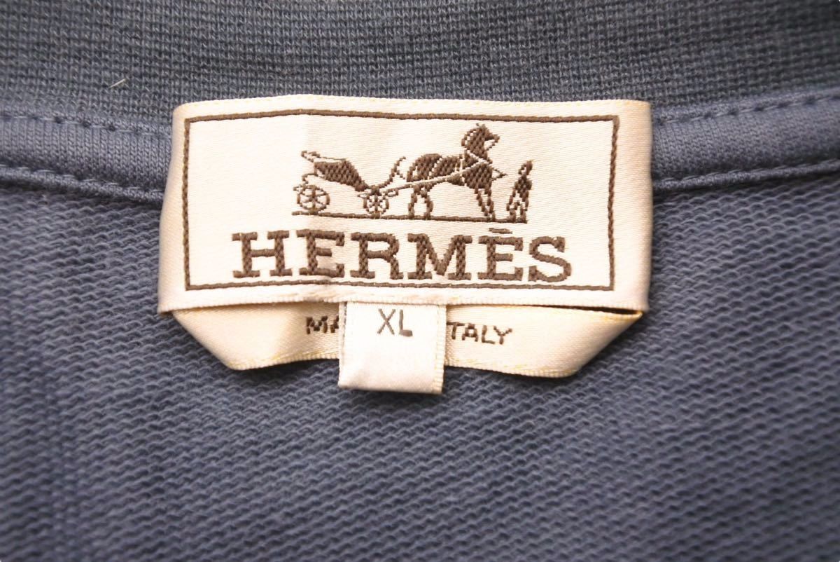 HERMES エルメス 半袖Tシャツ ロボット ワンポイントロゴ イタリア製