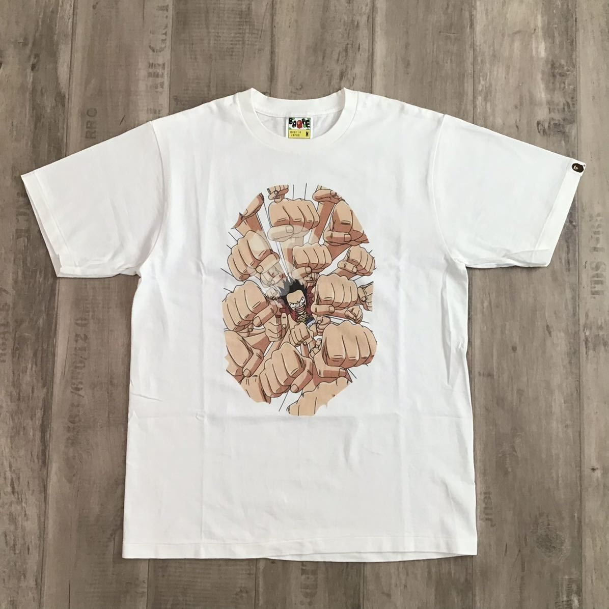☆激レア☆ luffy gatring Tシャツ Mサイズ a bathing ape BAPE ルフィ 