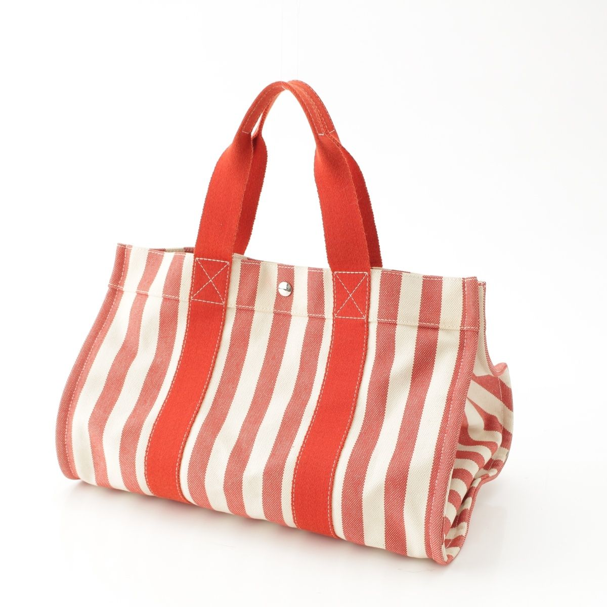 HERMES エルメス カンヌ ボーダー ポーチ付き ハンドバッグ