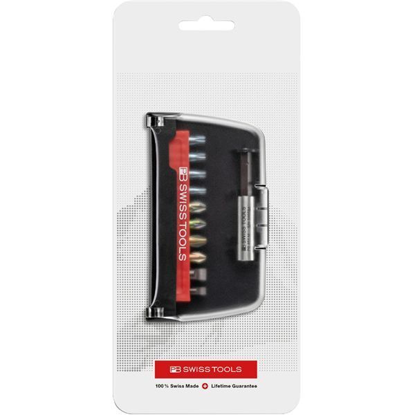 PB SWISS TOOLS ピービースイスツールズ 10本組 ショートタイプ ドライバービット ケース付 C6.702BCCN
