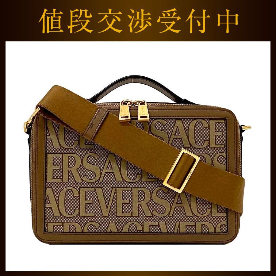 ヴェルサーチ 2way ショルダー バッグ f-21651 ブラウン - メルカリ