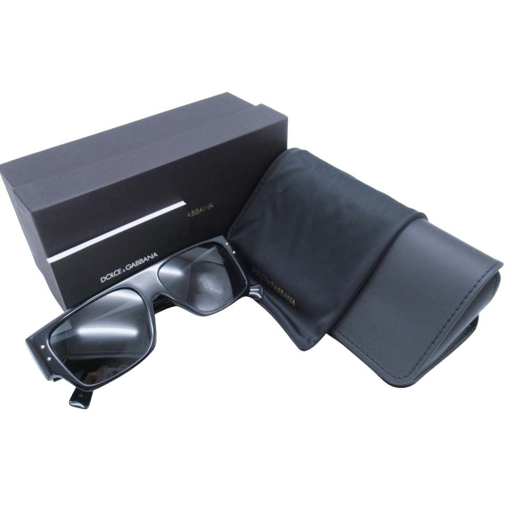 美品 DOLCE&GABBANA ドルチェアンドガッバーナ サングラス ロゴ メガネ  