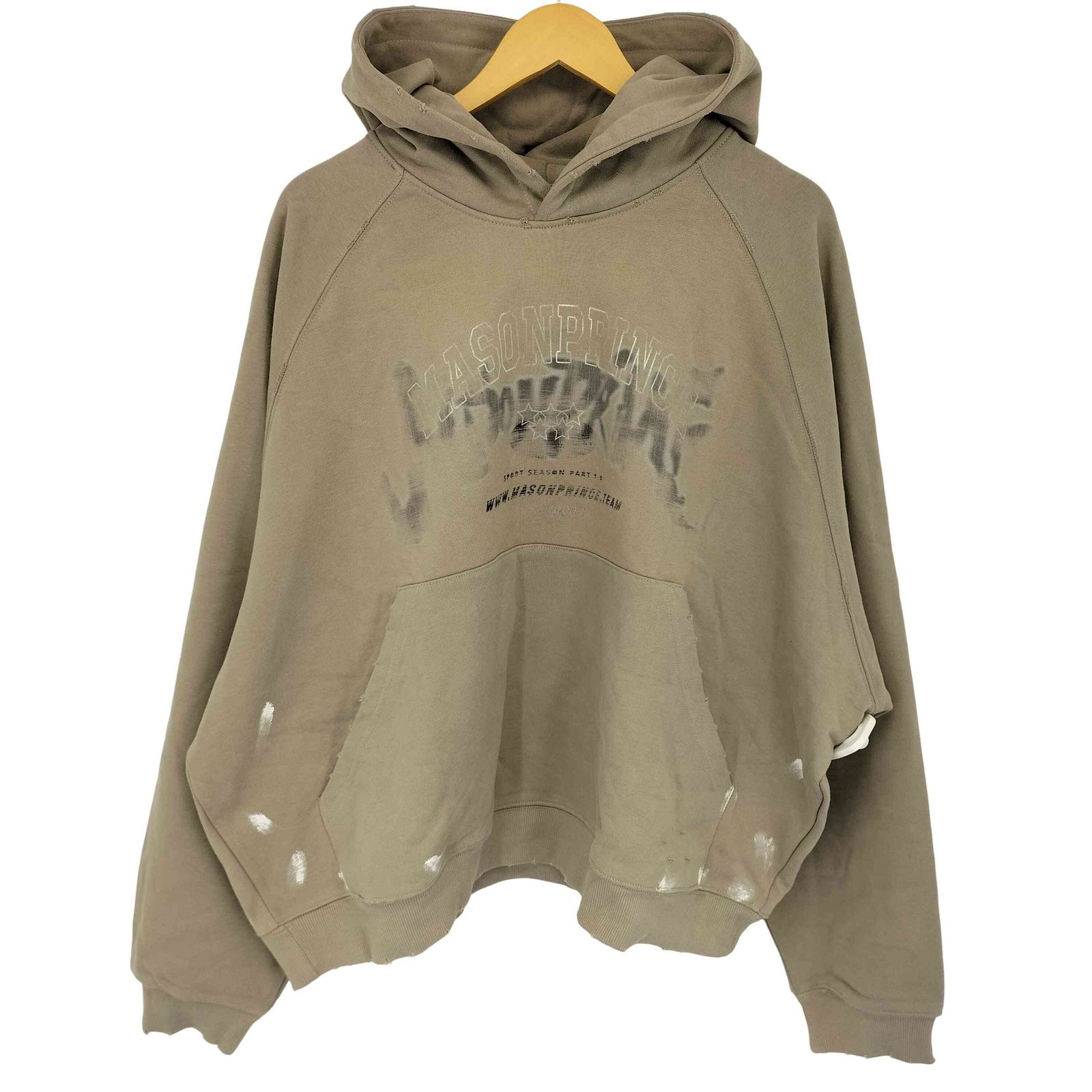 ヴィンテージ加工 袖プリント M.P Studios パーカー MASONPRINCE