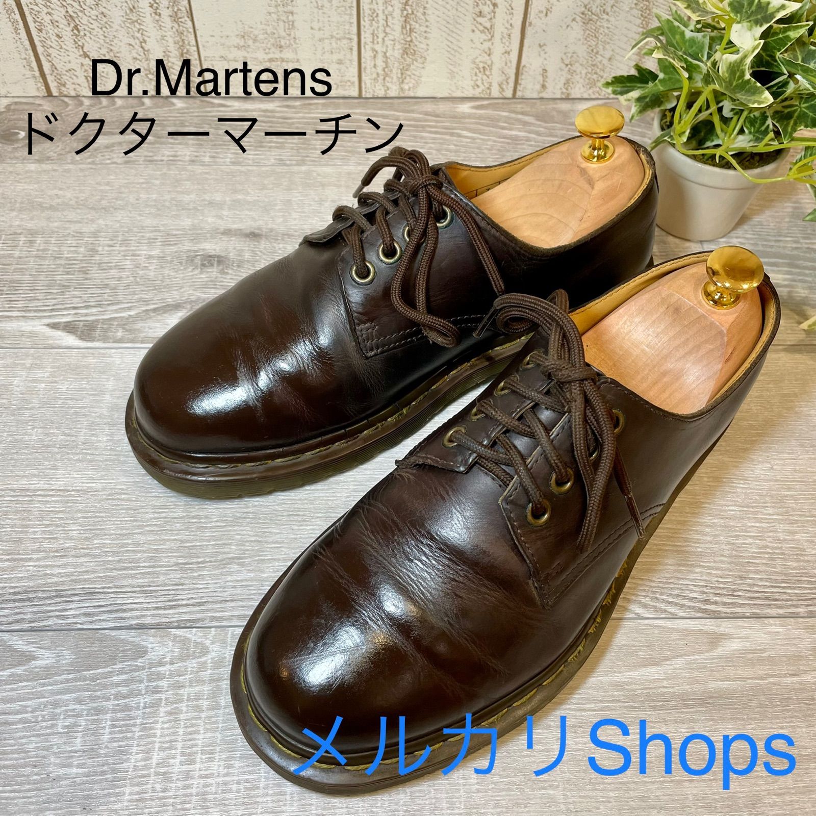 Dr.Martens ドクターマーチン 25cm 4ホール ダークブラウン - メルカリ
