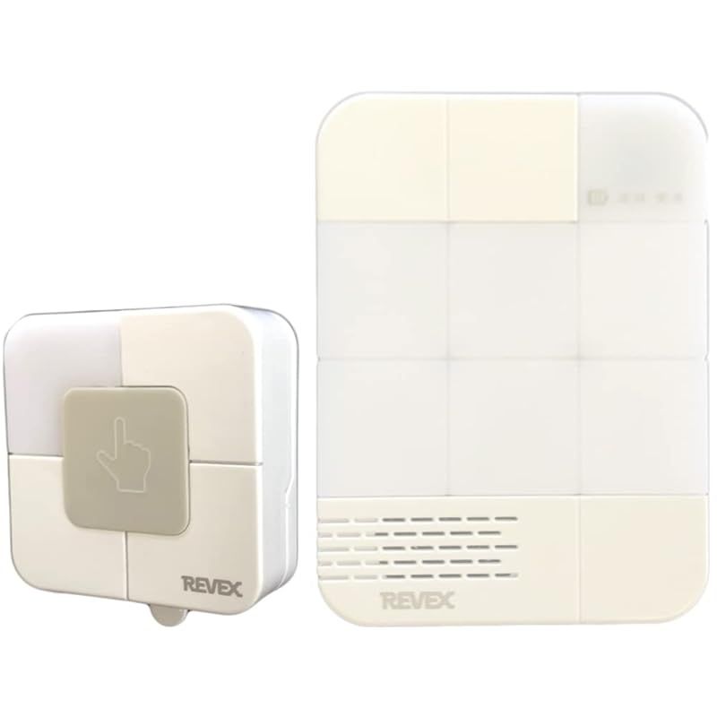 リーベックス(Revex) ワイヤレス チャイム インターホン XPNシリーズ 送受信機セット 防雨型押しボタン 増設用 6カ所呼び出しチャイム 病院 介護 子育て XPN1710B
