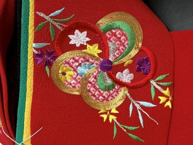 刺繍柄作り帯 三歳用