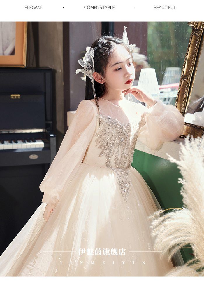  子供ドレス 発表会 ピアノ ドレス フォーマル キッズ チュールワンピース ふんわり感 ロングワンピース 女の子 フ ワンピース ジュニア 結婚式 mengchen 07 ドレス フォーマル ドレス スーツ