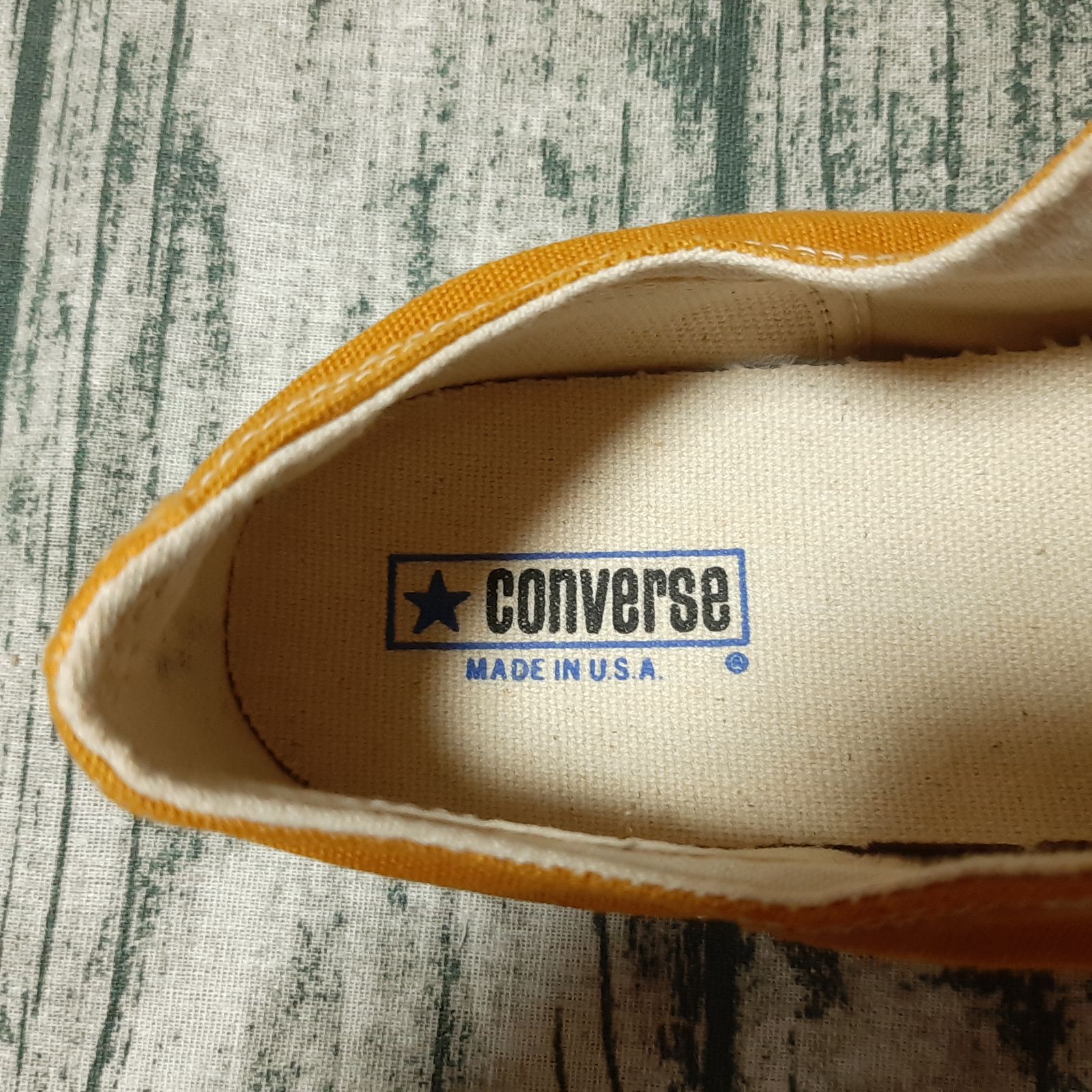US 14.5】70s 一つ星 CONVERSE CHUCK TAYLOR マスタード からし 