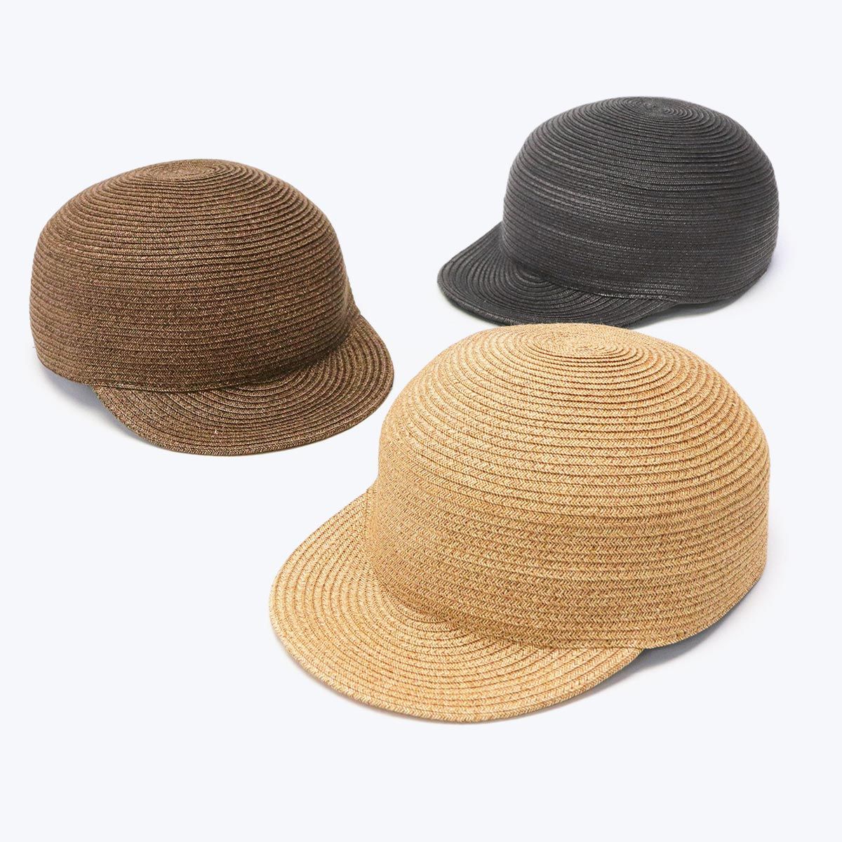 ジェービーエイチ1932 帽子 JBH1932 キャップ ブレードメカニックキャップ レディース 麦わら ストローハット 浅め 53223100504 ブラック 99