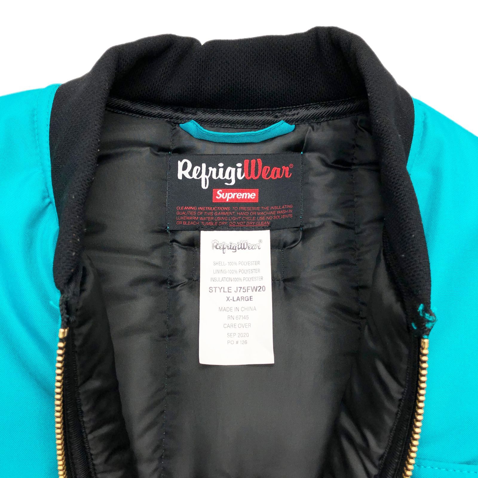 Supreme シュプリーム RefrigiWear リフレッジウェア 20AW Supreme RefrigiWear Insulated  Iron-Tuff Vest インスレイトアイアンタフベスト 中綿 ダウンベスト グリーン J75FW20