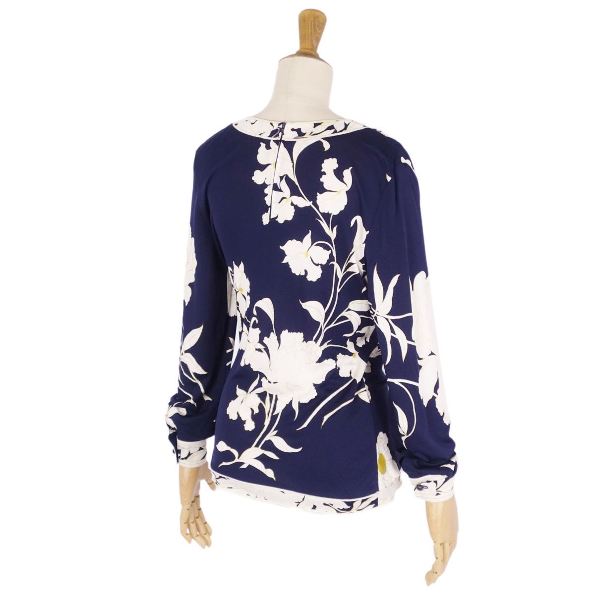 美品 レオナール LEONARD FASHION シャツ ブラウス ロングスリー 