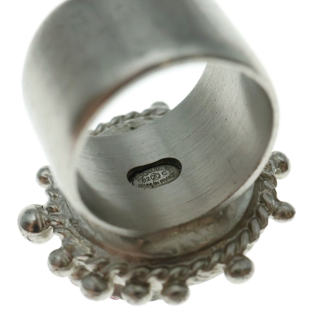 CHANEL シャネル ココマーク フェイクパール ラインストーン リング CHANEL シャネル リング 指輪 リボンモチーフ ココマーク ライン