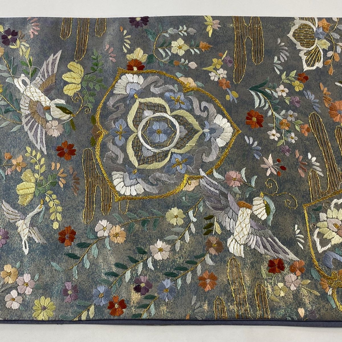 s*引様 美品　綴れ　袋帯　花食鳥　花柄 美品 綴れ 袋帯 花食鳥 花柄 着物・浴衣