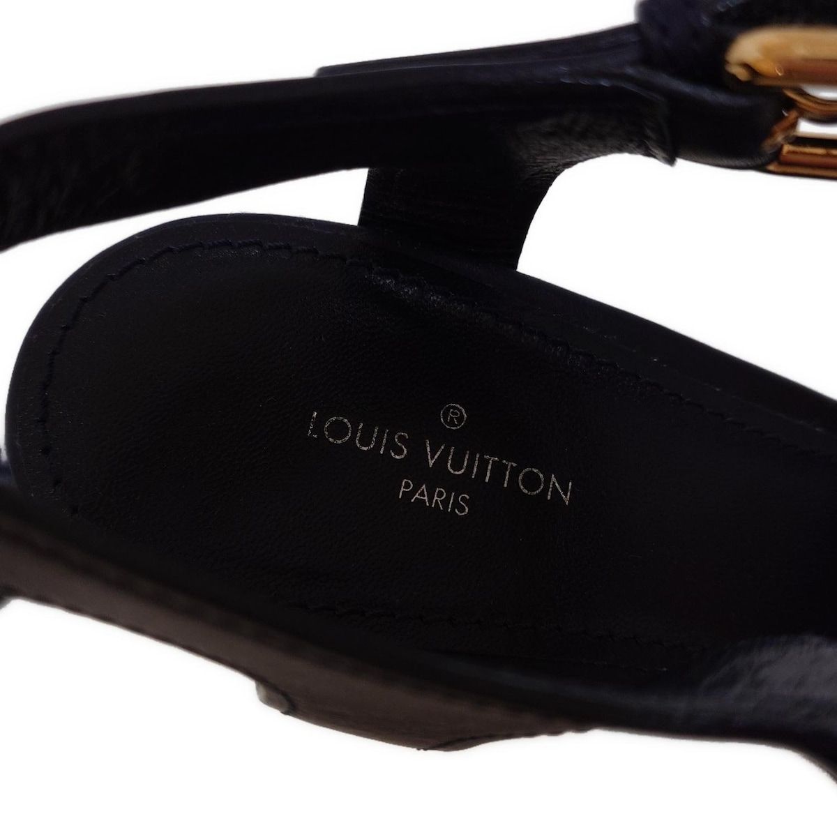 LOUIS VUITTON(ルイヴィトン) サンダル 34 レディース - ダーク
