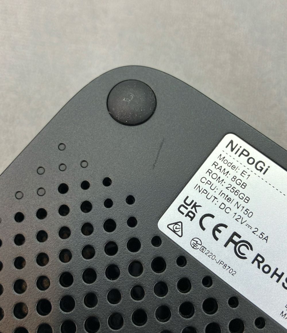 NiPoGi N150 E1 最高 ミニPC