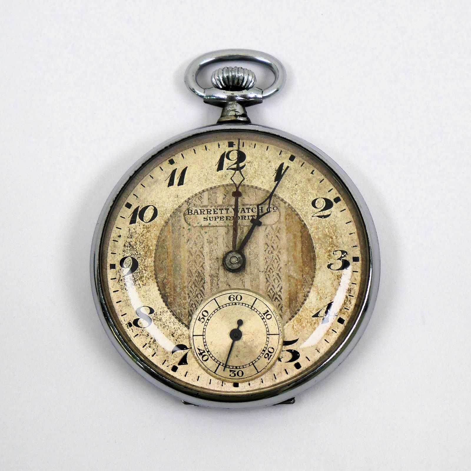 動作品 懐中時計 バリレート SS 15石 BARRETT WATCH Co pocket watch SS 15jewels no36