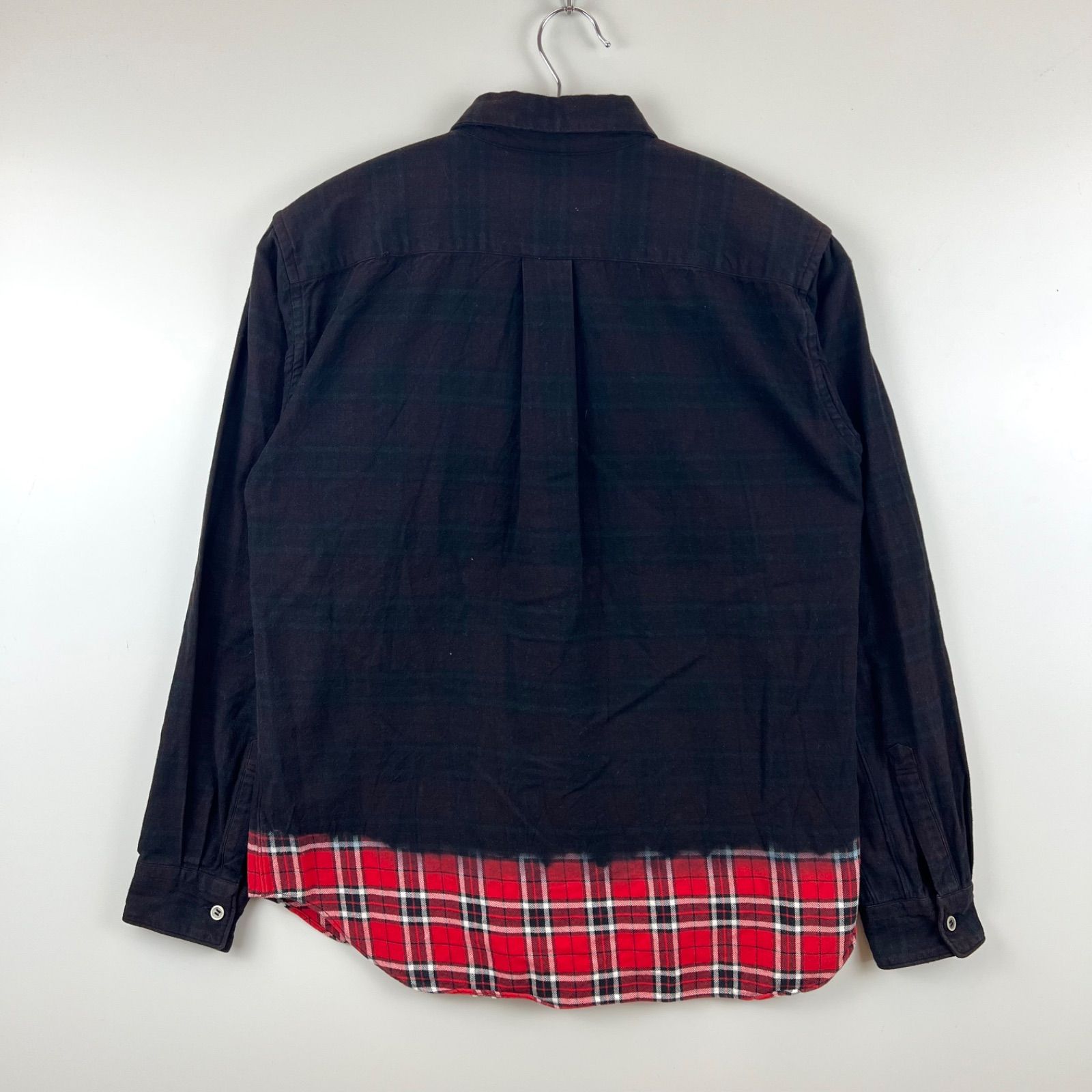 BLACK COMME des GARCONS CDG 00s AD2009 plaid dye L/S shirts S 1D