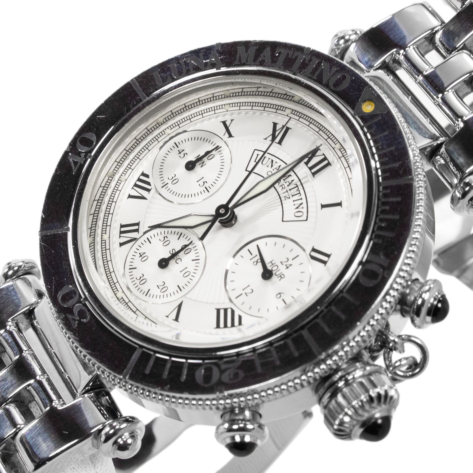 送料無料 ルナマティーノ 腕時計 クォーツ メンズ RMZ-5702-C 白