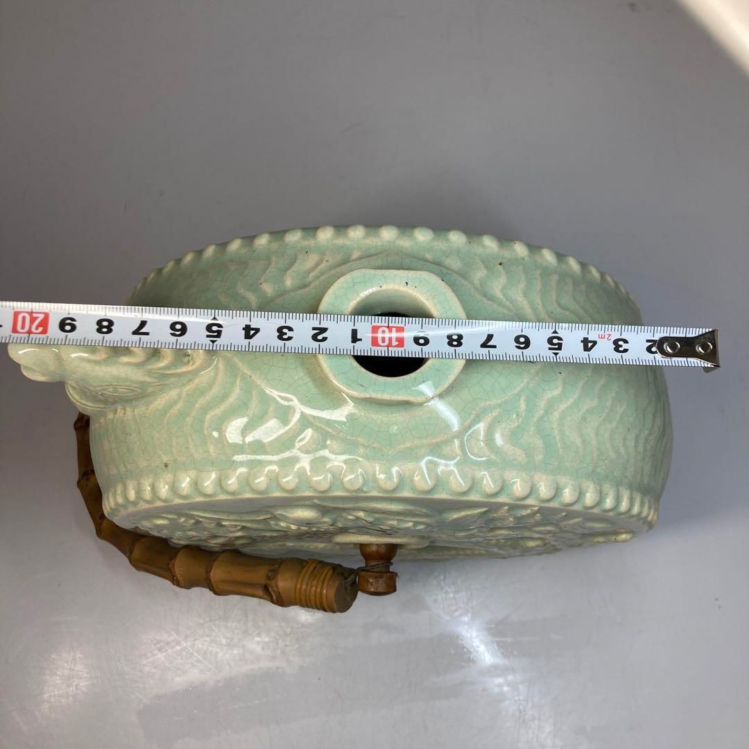 中国古玩　青磁　大水次　タコチ　東さ6-0422③ 中国古玩 青磁 大水次 タコチ 東さ6-0422③ - メルカリ