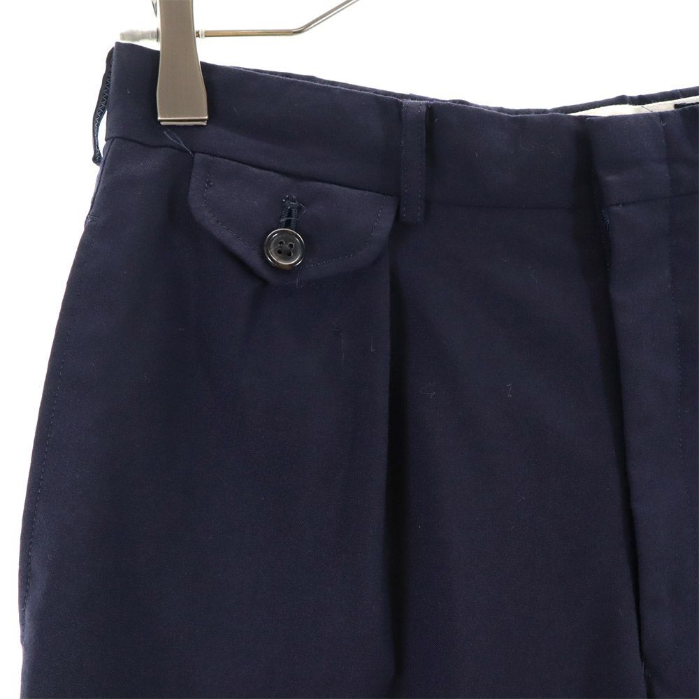 Ralph Lauren 80s ポロバイラルフローレン 緑タグ Polo by ウールスラックス ツータック チェック 古着 緑 ウール 0 スラックスパンツ 大文字タグ