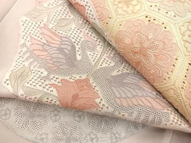 平和屋着物＃道行コート ロング丈 総刺繍 中国三大刺繍 スワトウ刺繍