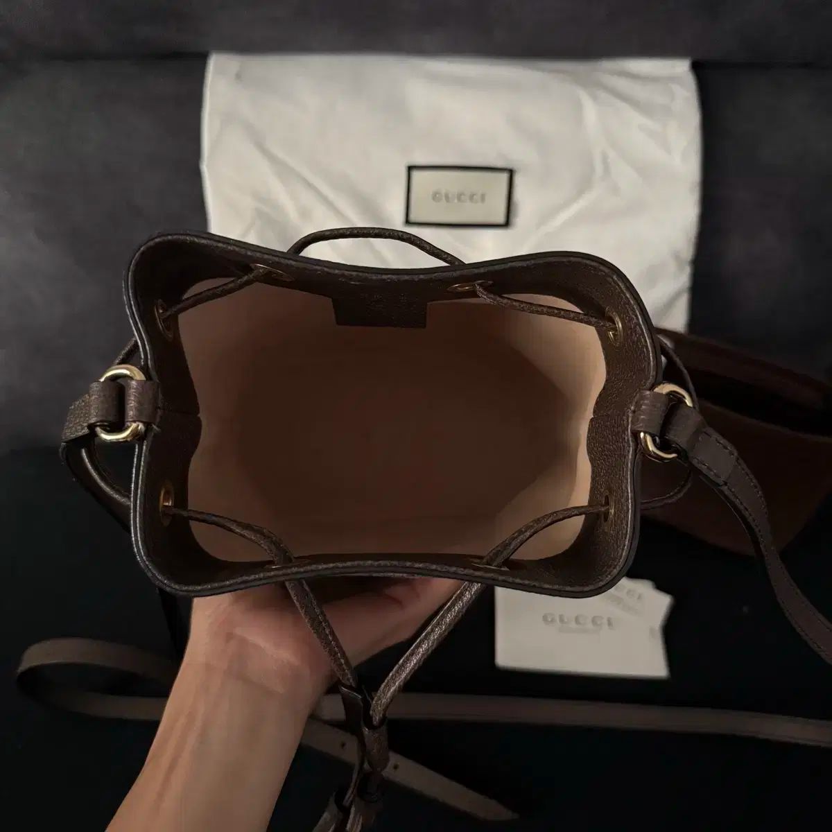 GUCCI グッチ オフィディア GG ミニ バケットバッグ クロスバッグ インナーバッグ DECORATOM_COM_BR