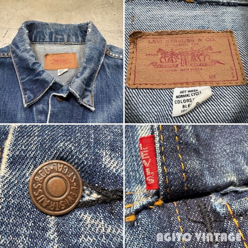 70s Levi's 70505-0217トラッカージャケット USA 42 70's LEVI'S 70505-0217 Denim Trucker Jacket SIZE/42 Made in USA 70