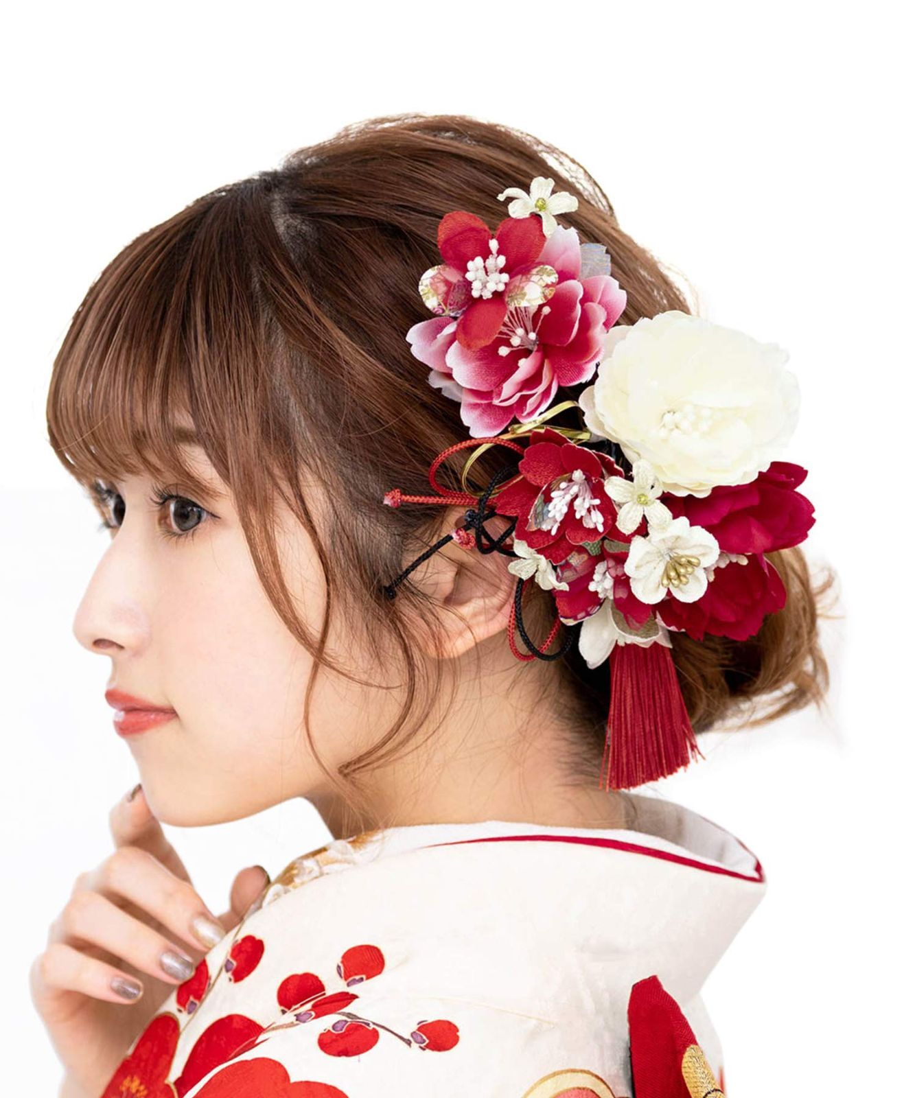 未使用級✨ルネ フラワークリスタルブローチ 桜 スワロフスキー お花